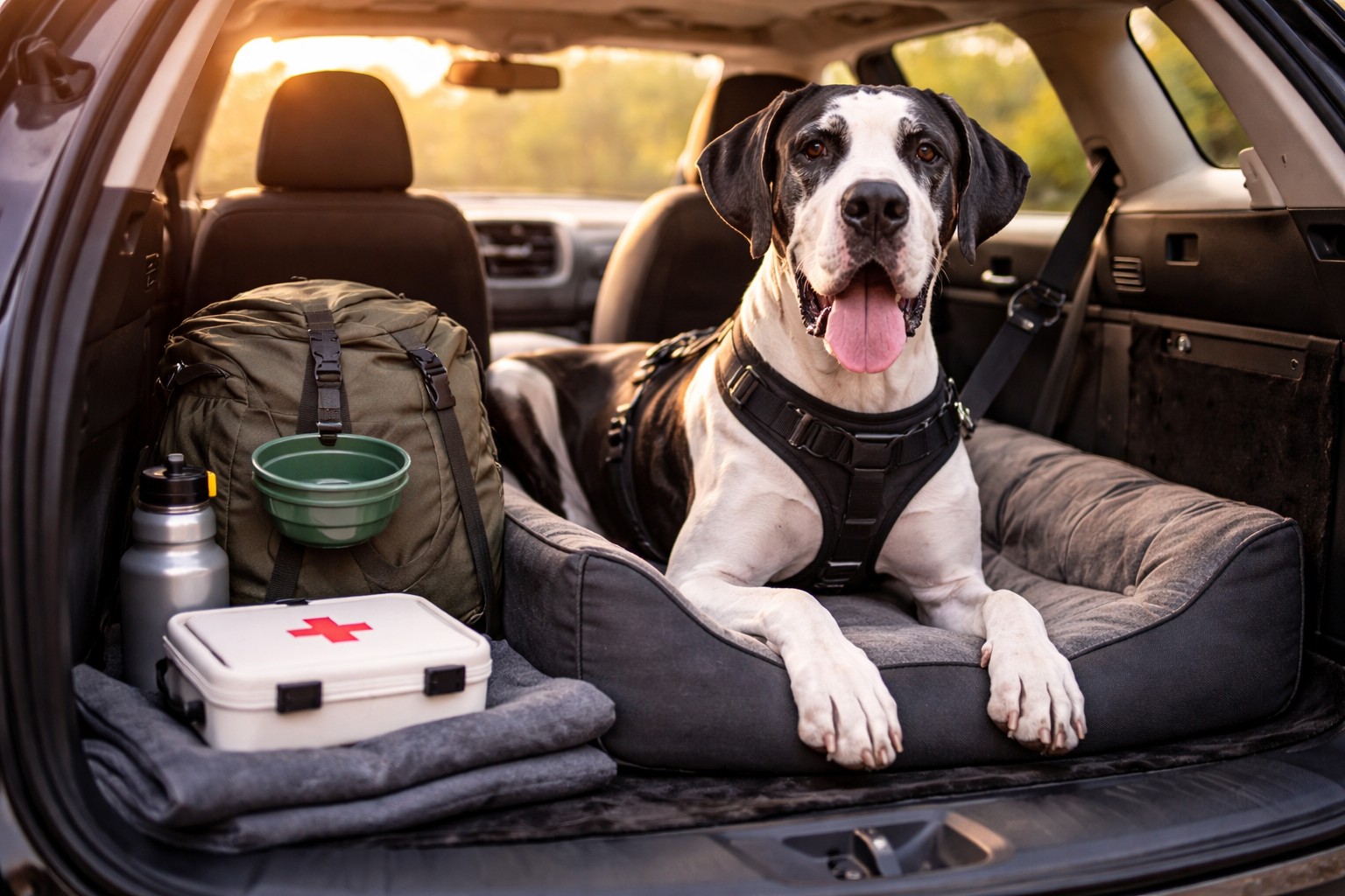 How to travel with a dog in a car