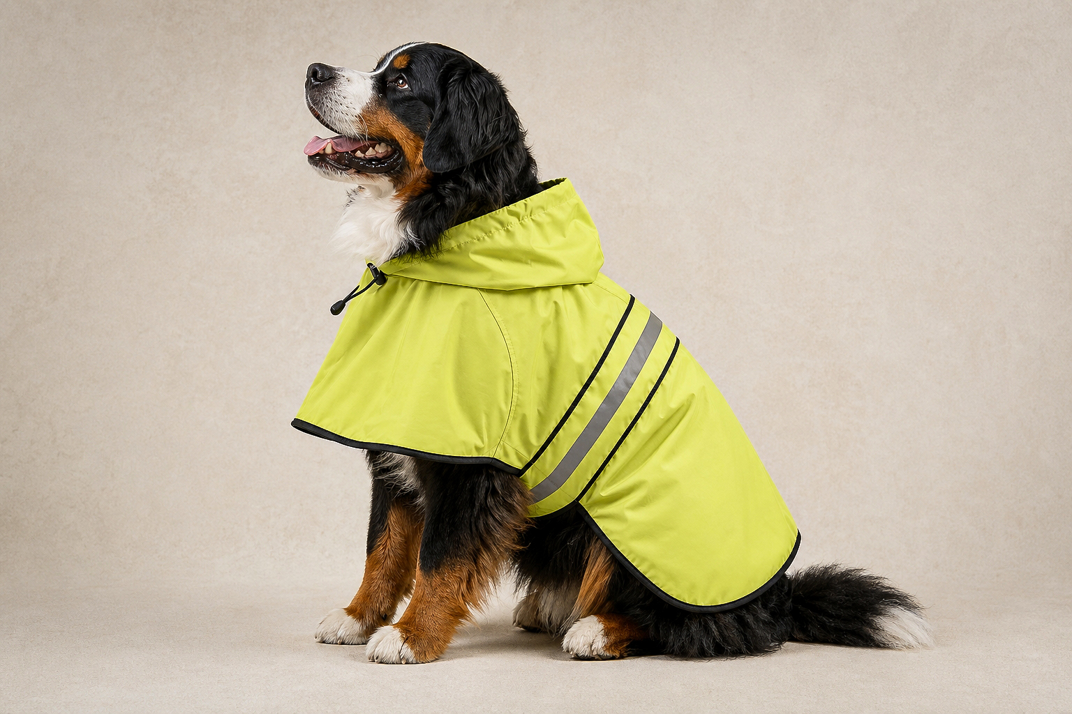 Ezierfy Waterproof Reflective Adjustable Lightweight Dog Raincoat