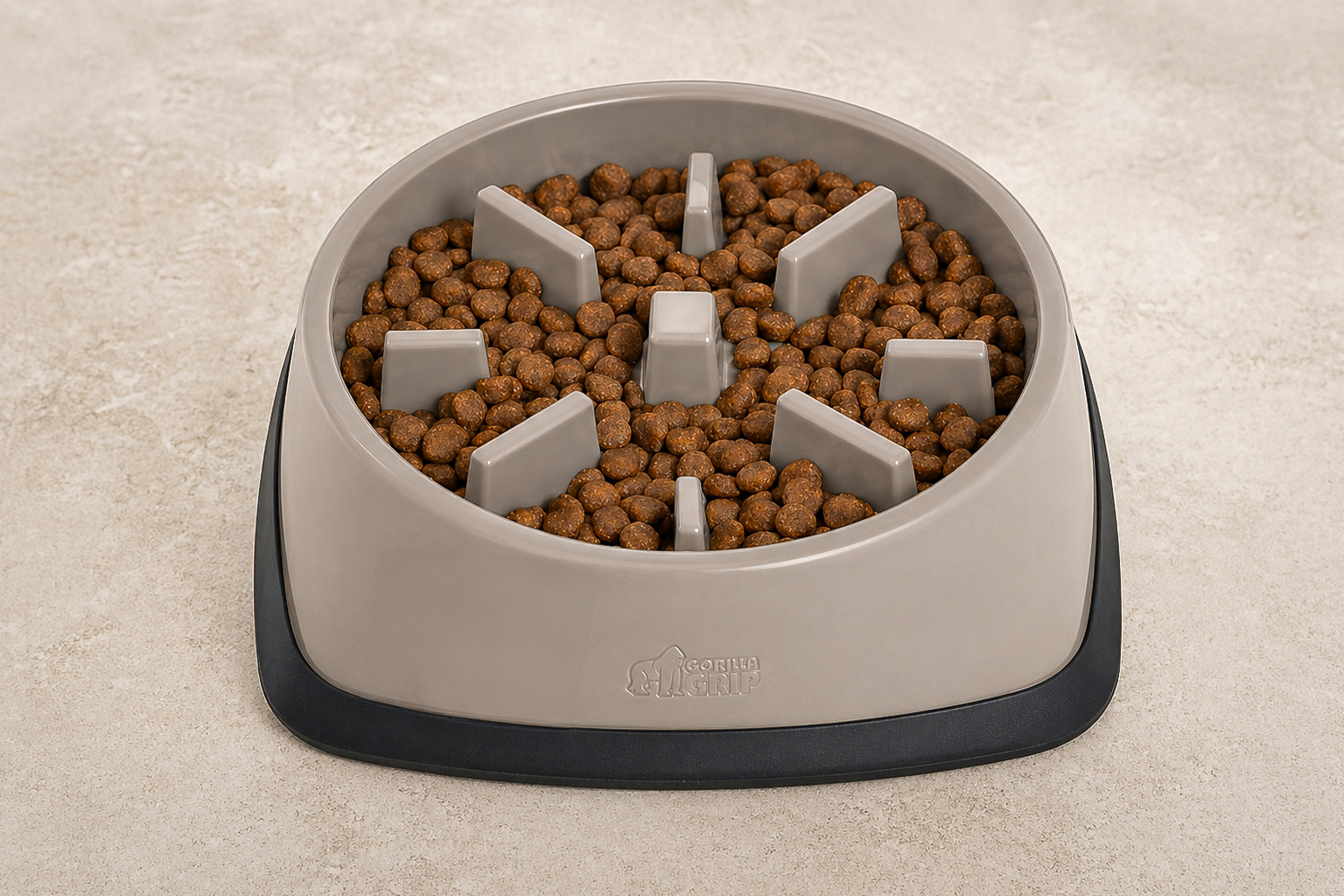 Gorilla Grip Slow Feeder Dog Bowl