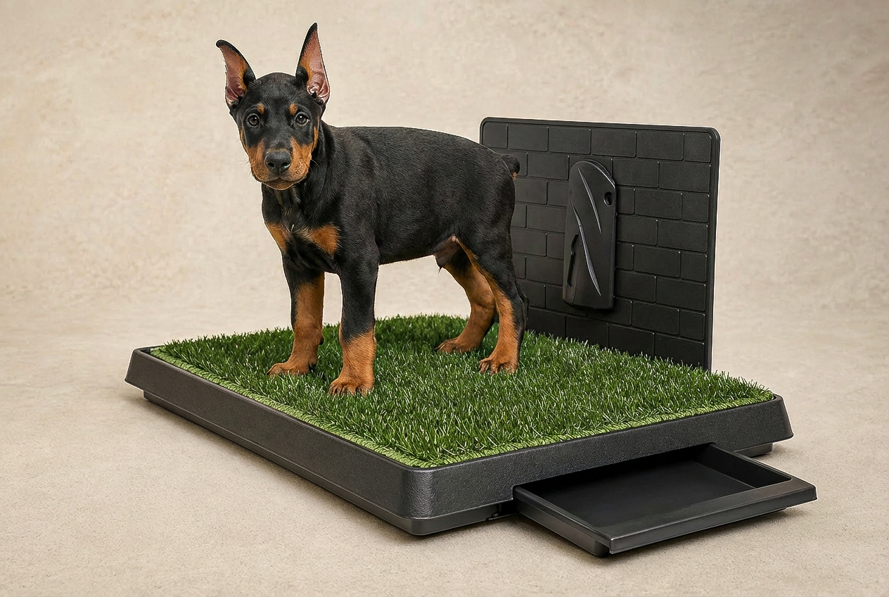 Hompet Indoor Dog Potty with Baffle