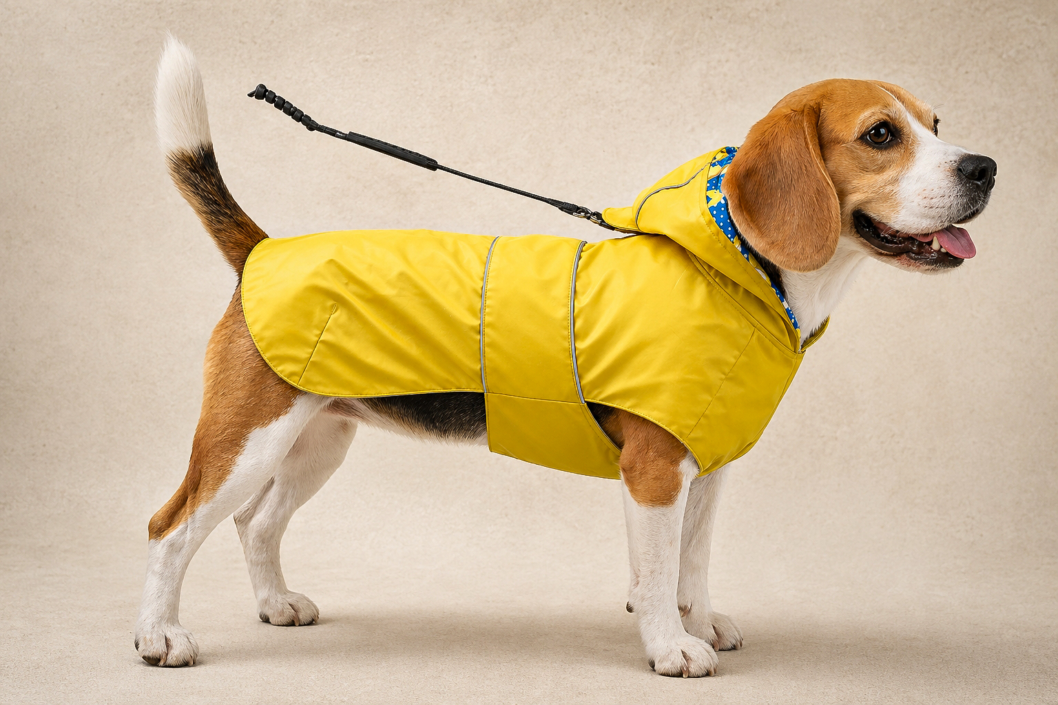 Kimee Reversible Adjustable Waterproof Reflective Dog Raincoat