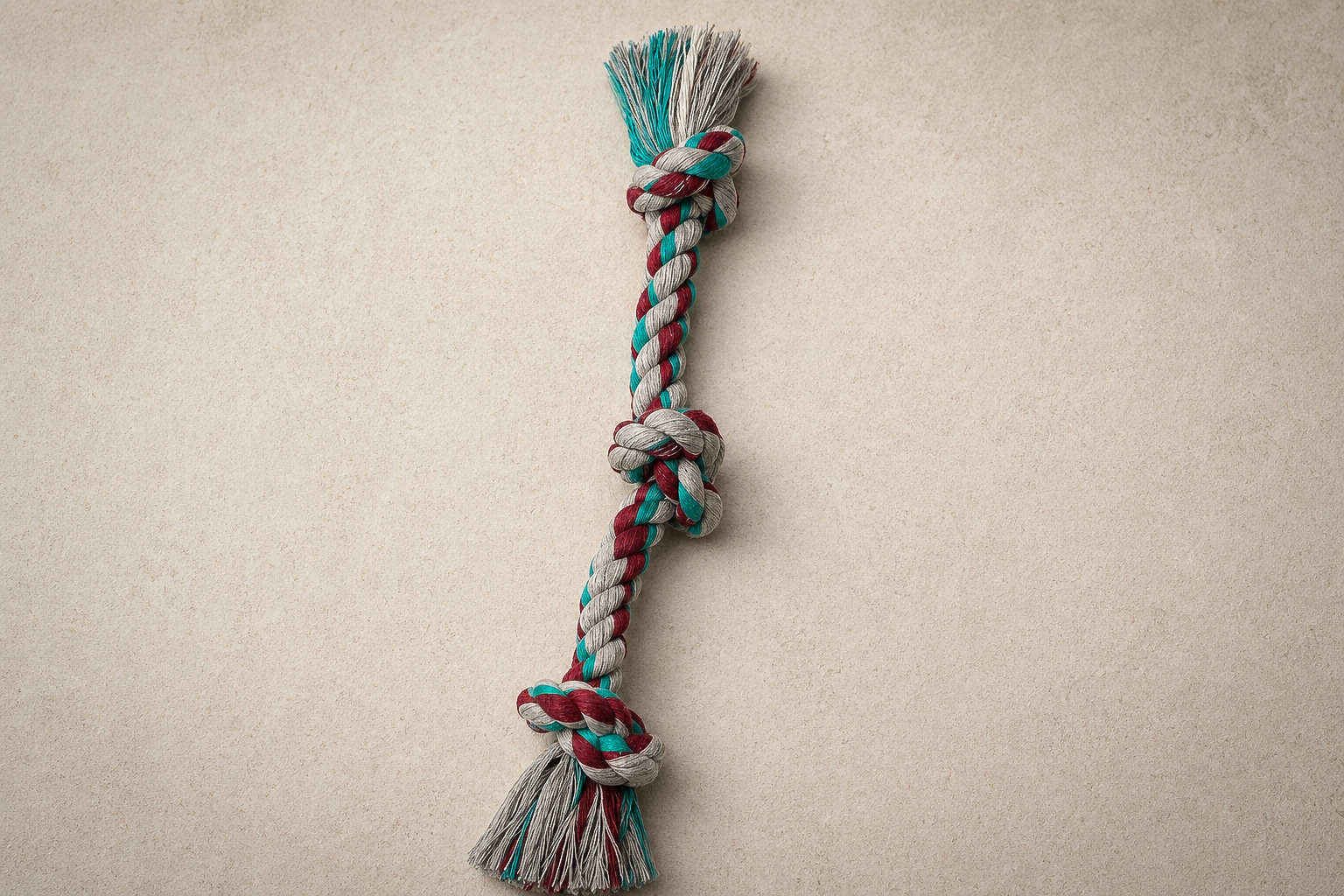 Mammoth Flossy Chews 3 Knot Rope Toy