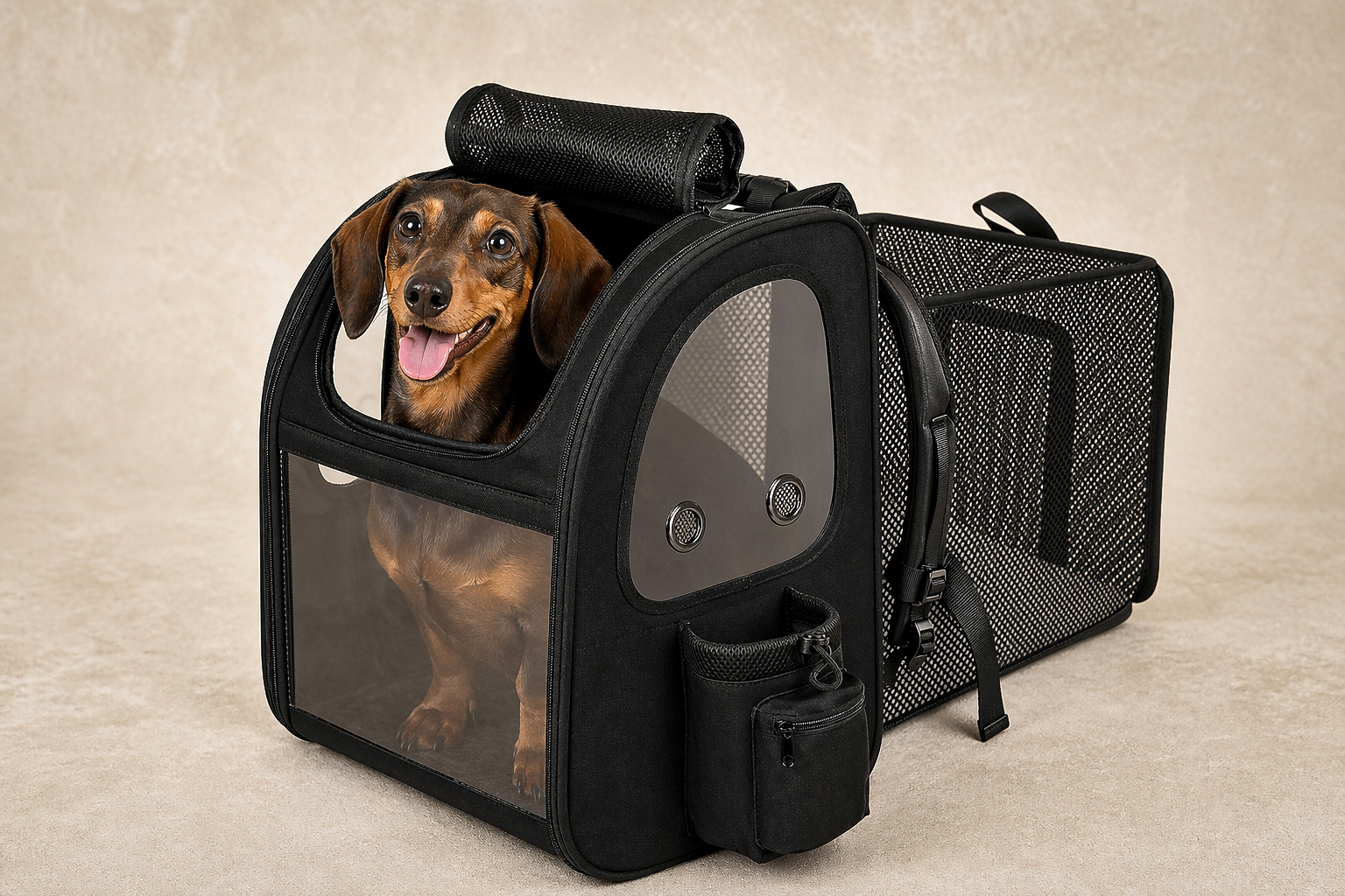 Pecute Expandable Pet Carrier Backpack