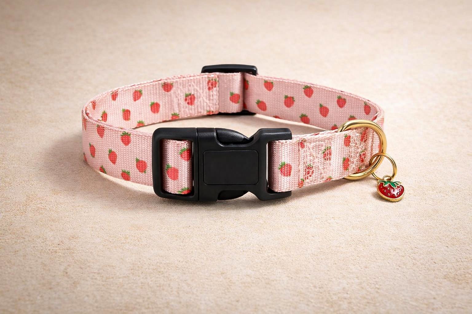 Reflective Dog Collar with Metal Buckle