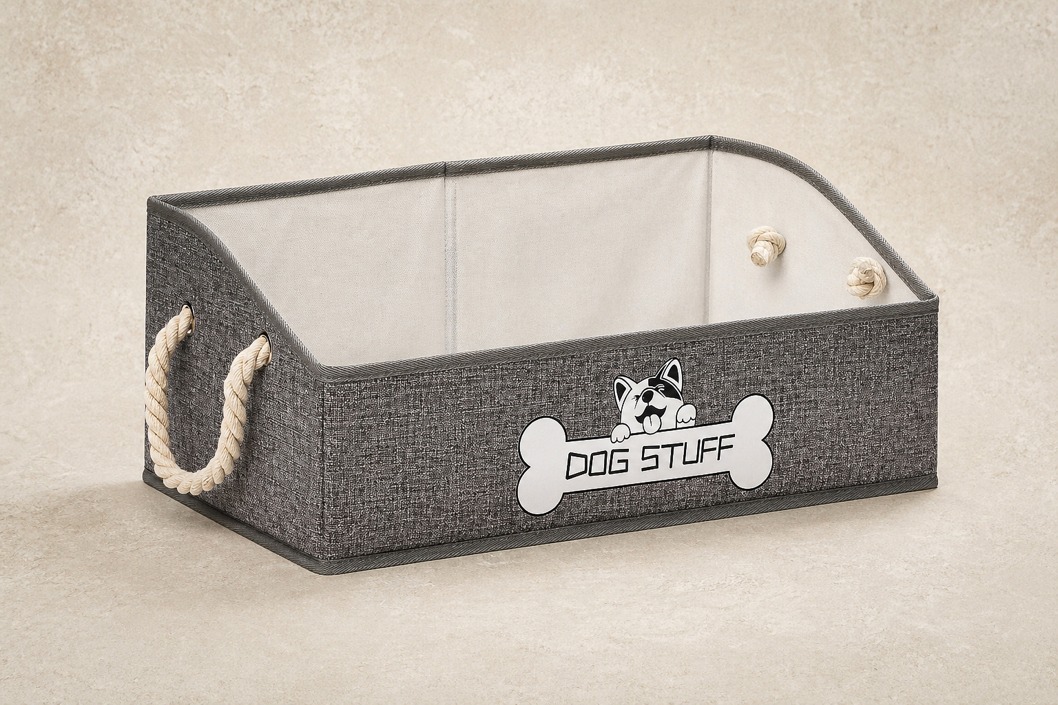 Thankspaw Trapezoid Dog Toy Basket