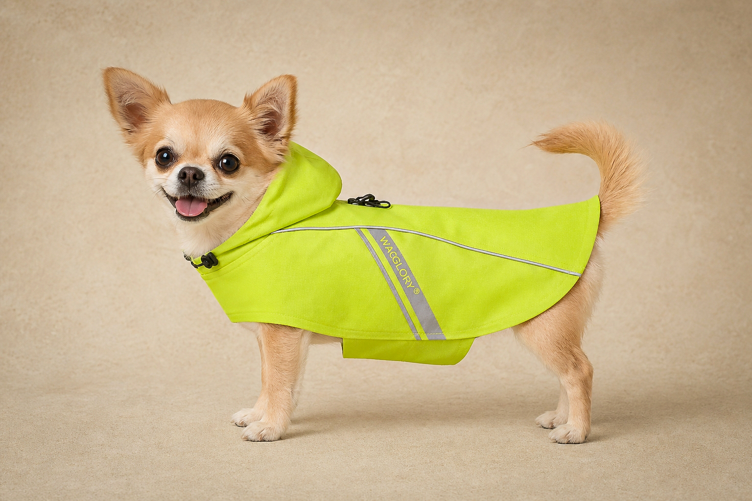 VIVAGLORY Reflective Lightweight Breathable Dog Raincoat